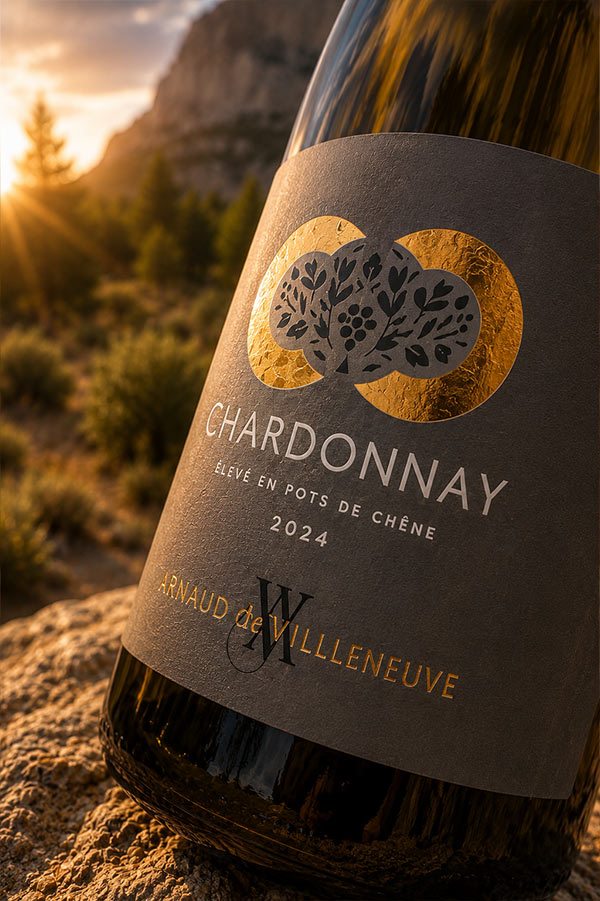 Alternative view of Chardonnay Réserve - Arnaud de Villeneuve