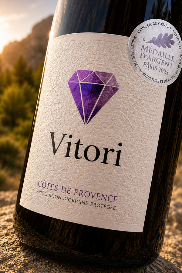 Alternative view of Côtes de Provence rouge BIO - Domaine Vitori