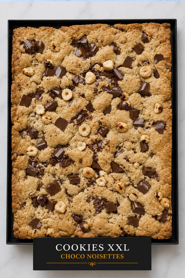 COOKIES XXL CHOCOLAT-NOISETTES