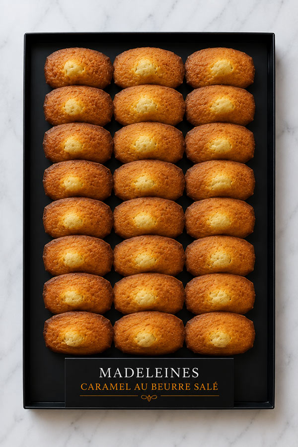 24 MADELEINES CARAMEL AU BEURRE SALÉ